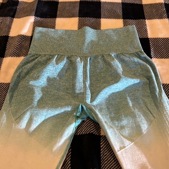 Ombré green & white leggings - Picture 5 of 5